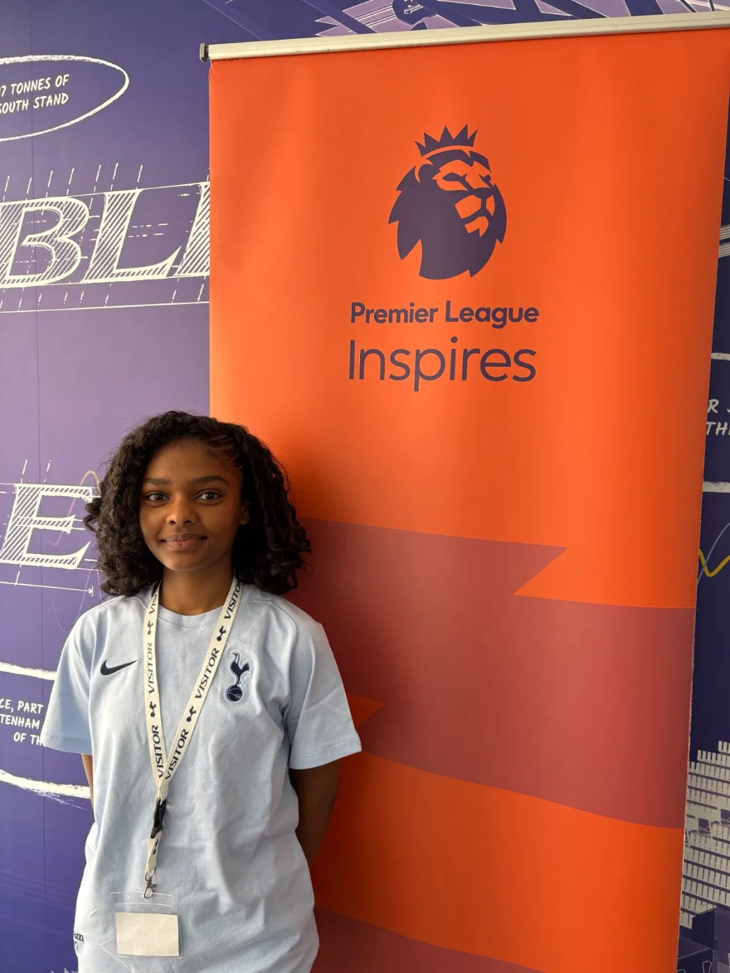 Hana, 15, taking part in Premier League Inspires in Enfield